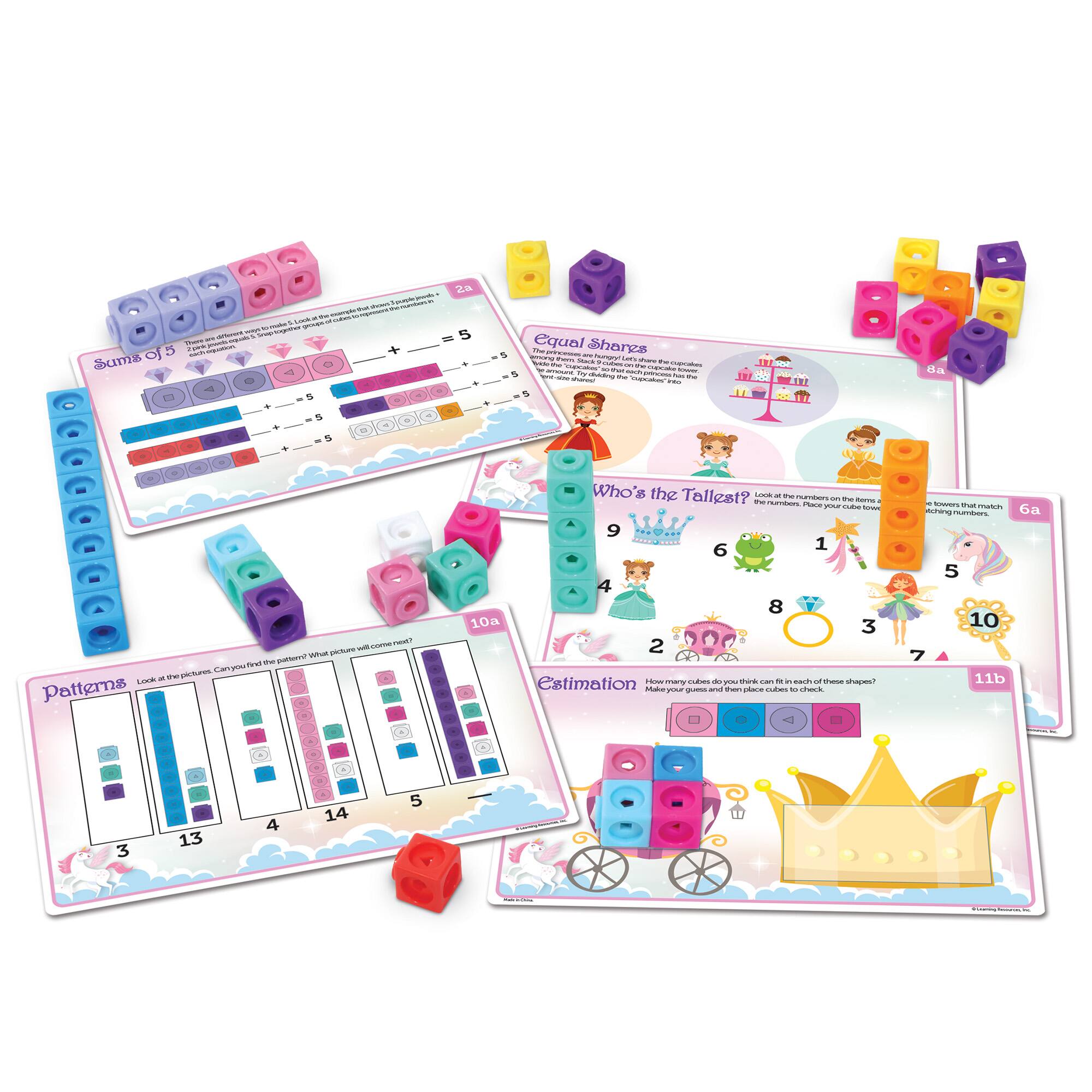 Learning Resources Mathlink Cubes Kindergarten Math Activity Set: Fantasticals!